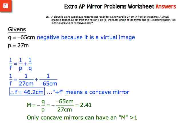 AP Extra Mirror Probs Answers.015-002